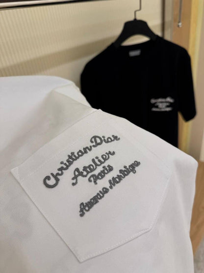 Dior Cotton Pique Embroidered T-Shirt