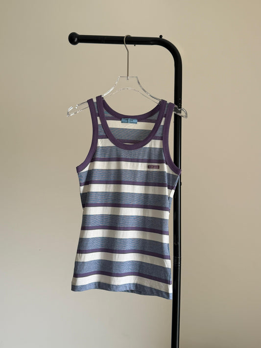 Miu Miu Cotton Stripe Tank Top