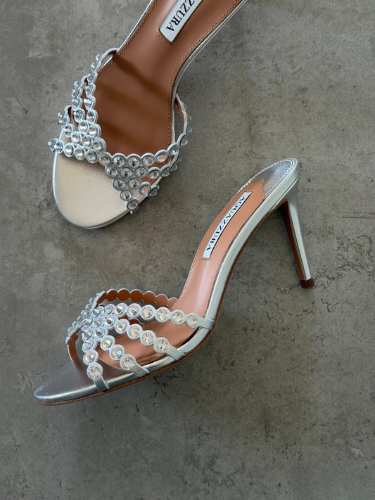 Aquazzura Tequila Crystal embellished sandals