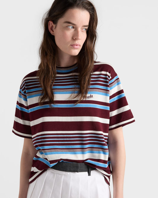 Prada Striped crew-neck T-shirt