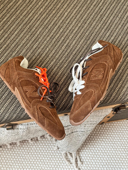 Miu Miu x New Balance 530 SL suede sneakers