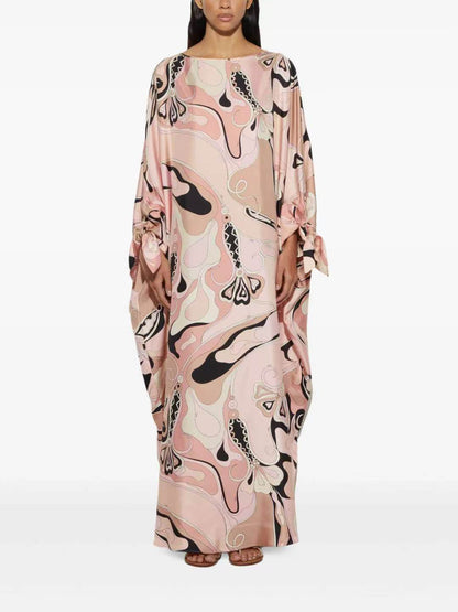 Pucci Multicolour Vivara Printed Kaftan in Silk