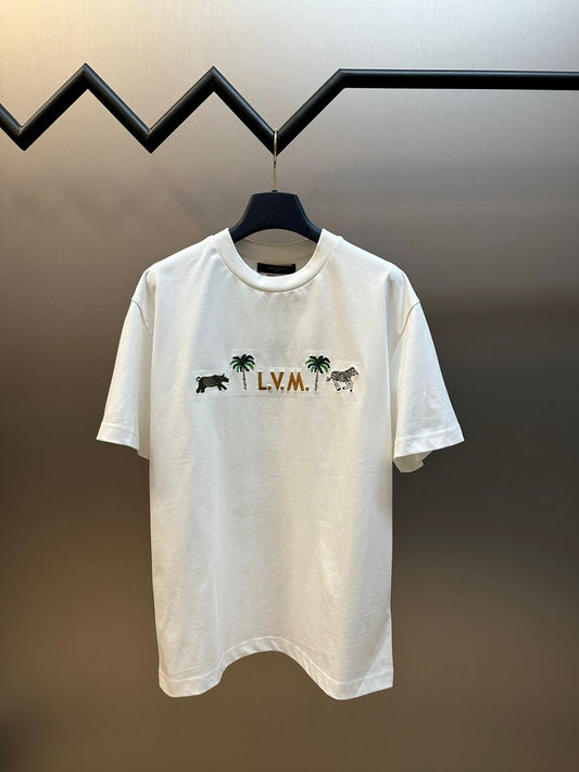 LV x The Darjeeling Limited Embroidered Short-Sleeved T-Shirt