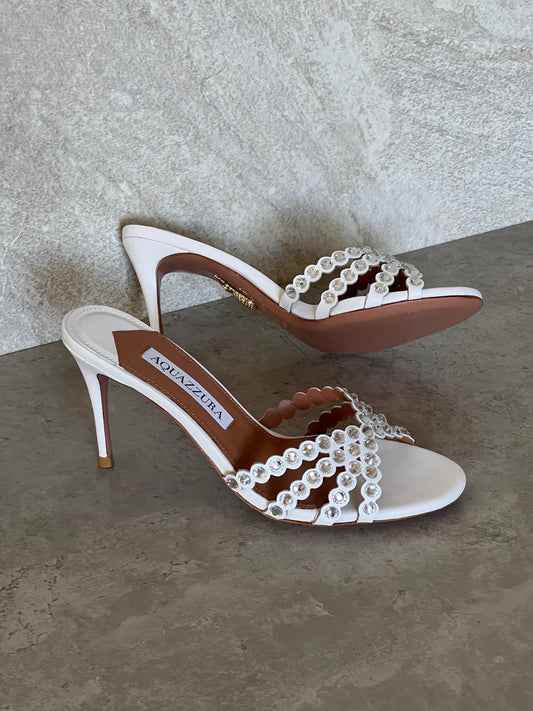 Aquazzura Embellished Tequila Mules 75
