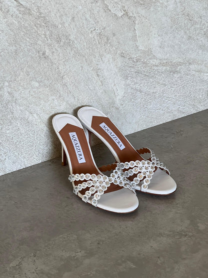 Aquazzura Embellished Tequila Mules 75