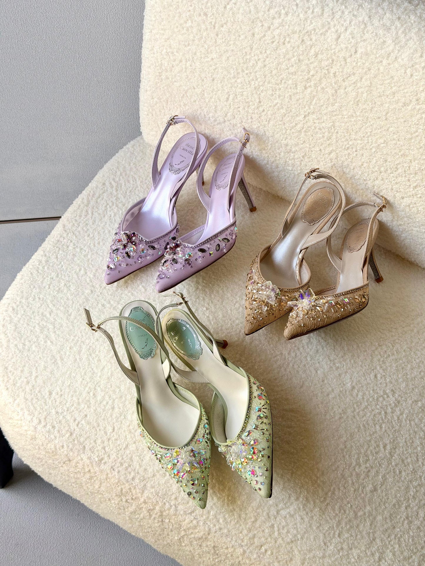 René Caovilla Cinderella 80mm Pumps