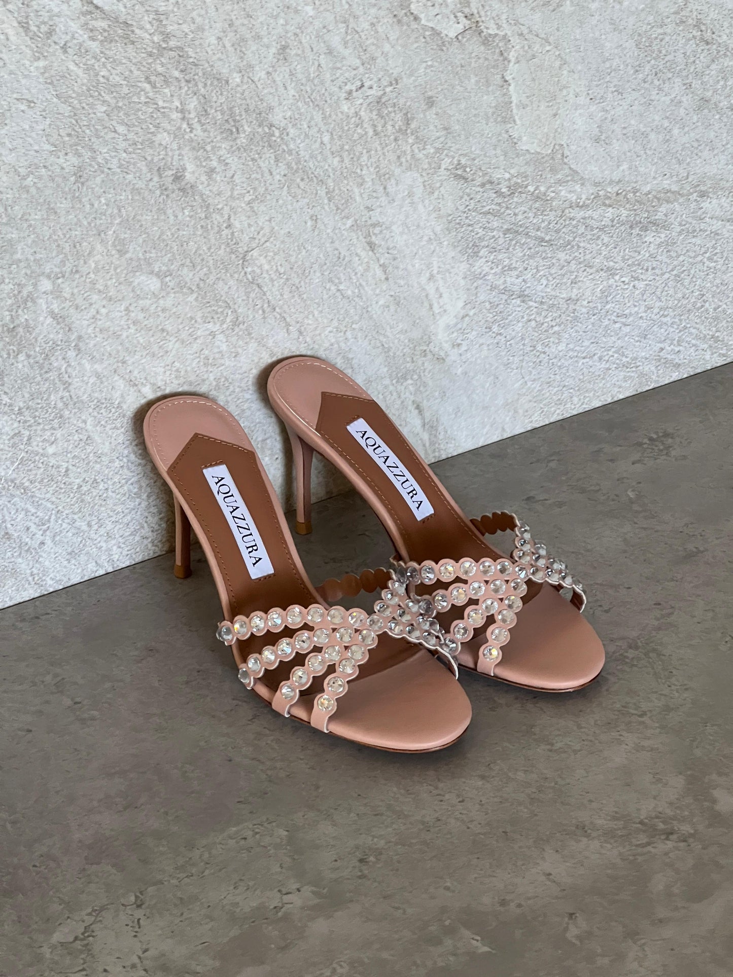 Aquazzura Embellished Tequila Mules 75