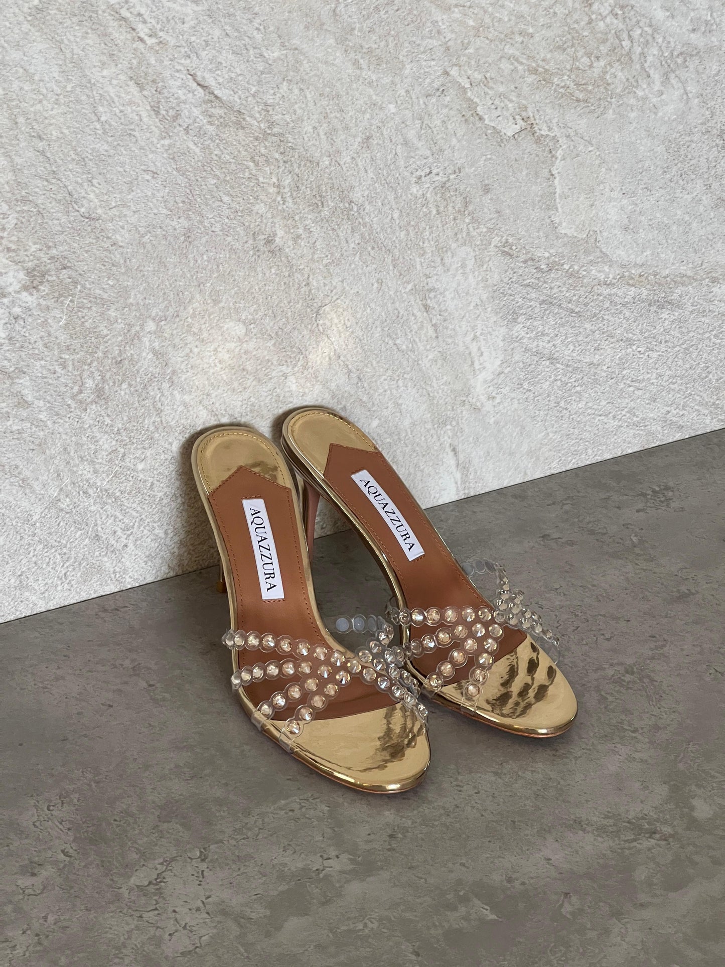 Aquazzura Embellished Tequila Mules 75