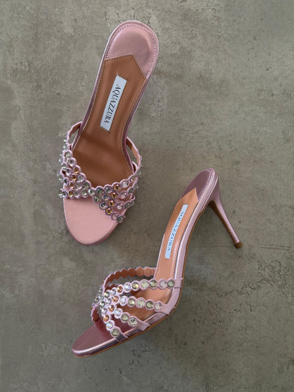 Aquazzura Embellished Tequila Mules 75