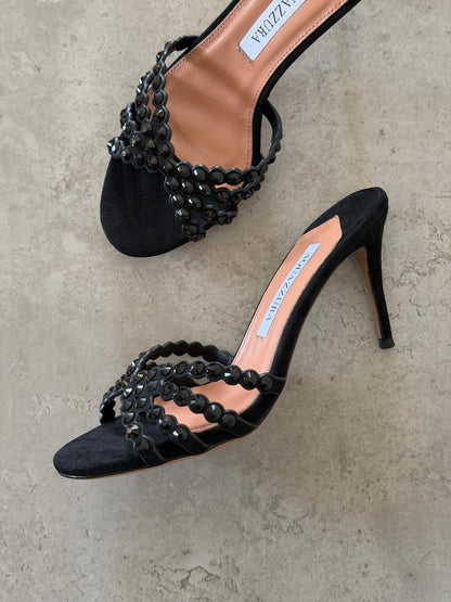 Aquazzura Embellished Tequila Mules 75