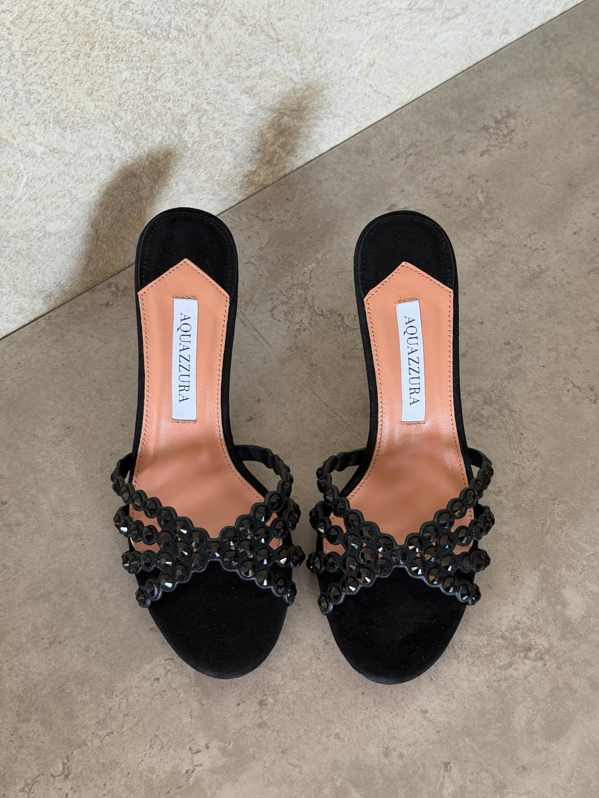 Aquazzura Embellished Tequila Mules 75