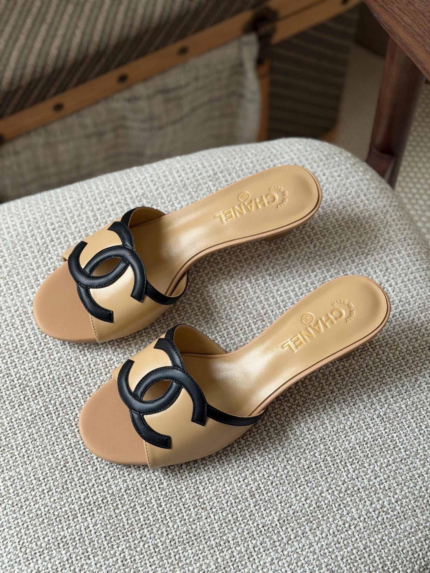Chanel Lambskin Sandals