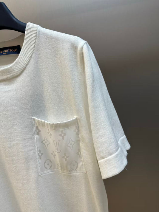 Louis Vuitton White Logo Cotton T-Shirt
