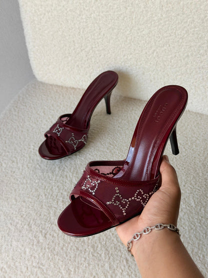 Gucci GG crystal sandals