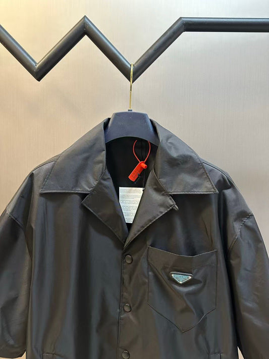 Prada triangle-logo Bowling Shirt