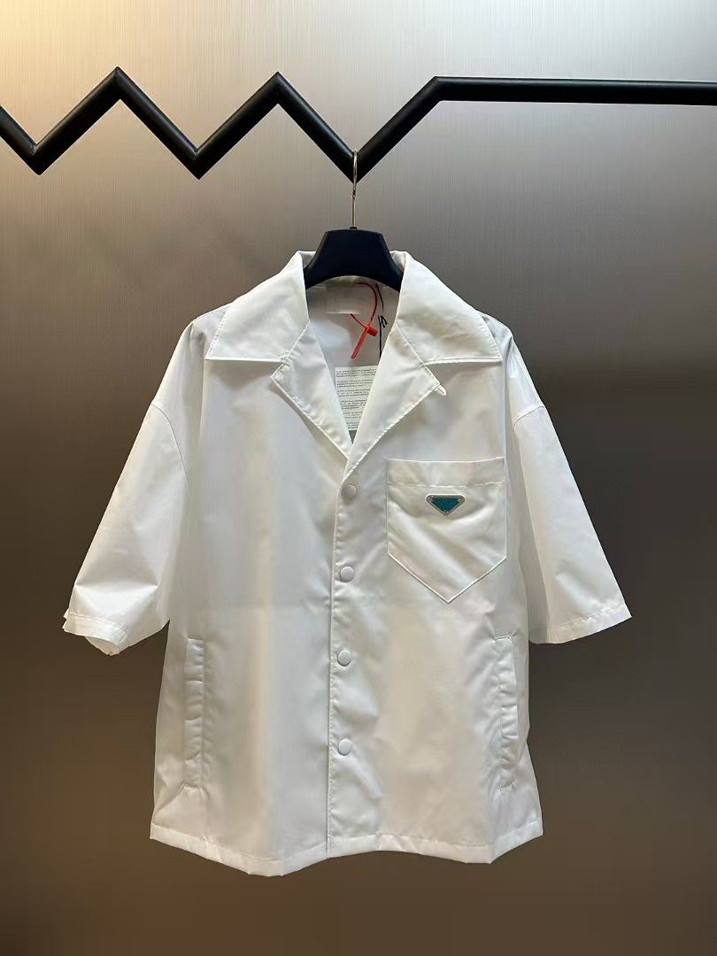 Prada triangle-logo Bowling Shirt