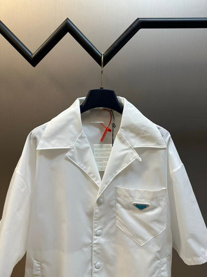 Prada triangle-logo Bowling Shirt