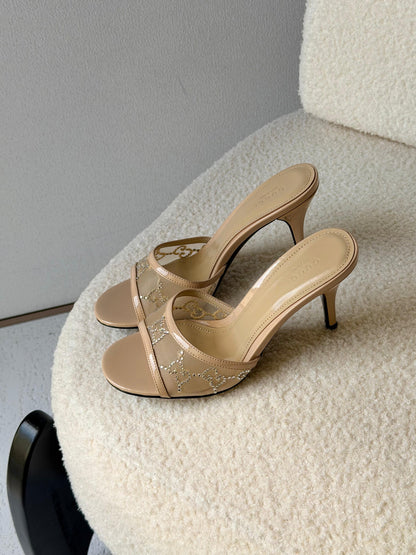 Gucci GG crystal sandals