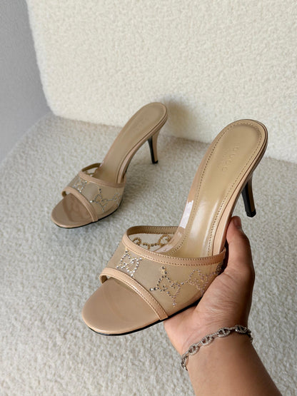 Gucci GG crystal sandals
