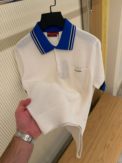 Gucci waffle-knit Cotton Polo Shirt