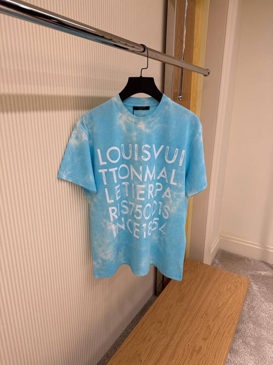 LV Tie-Dye Printed T-Shirt