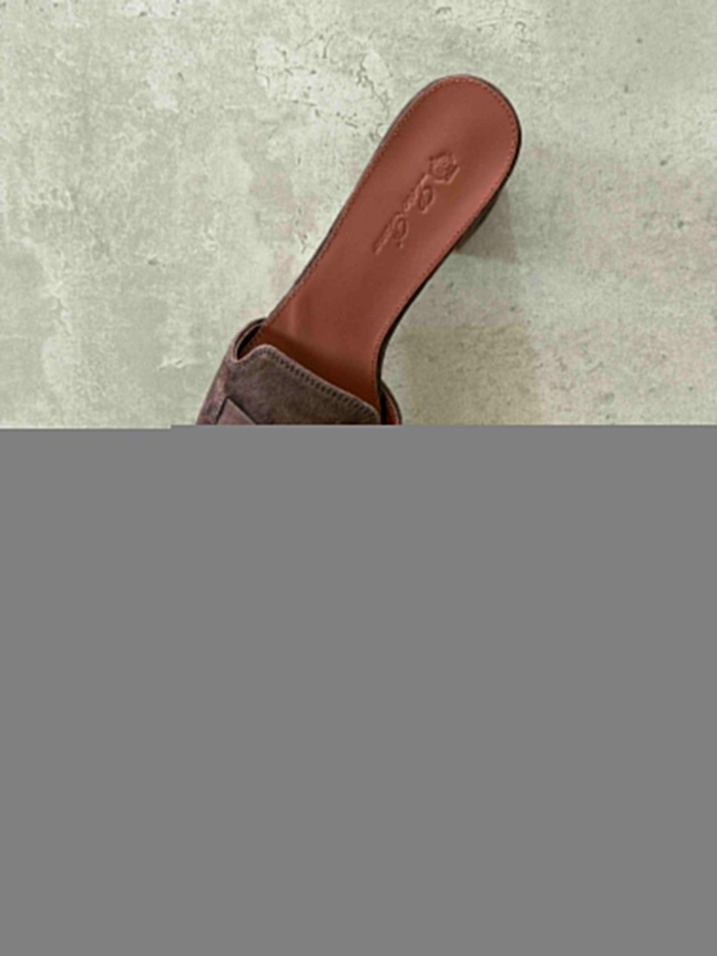 Loro Piana Brown Suede Summer Charms Sandals