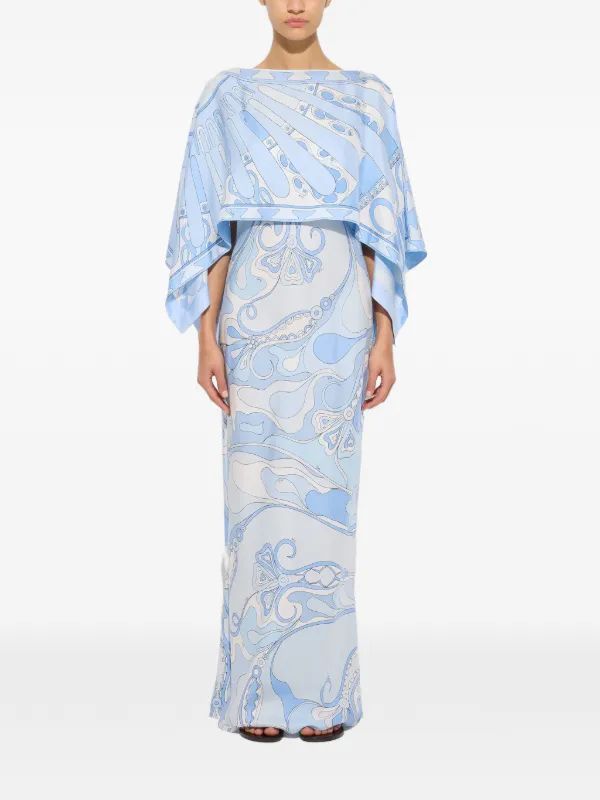 PUCCI Orchidee And Soleil-print Silk Dress
