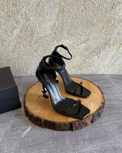Saint Laurent Opyum 85mm patent-leather Sandals