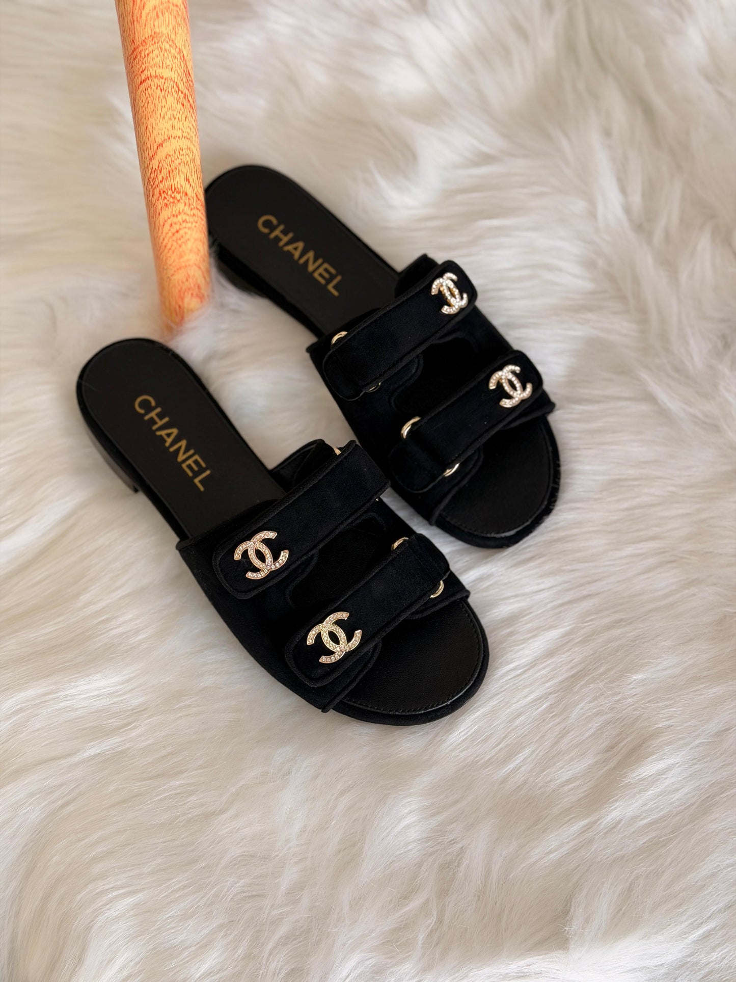 Chanel Mules - Suede kidskin.