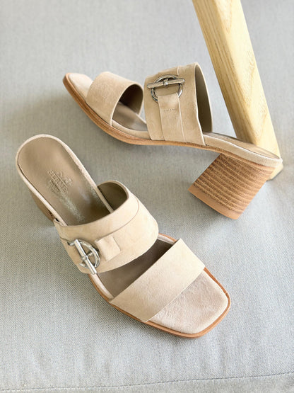 Hermes Kute 60 sandal suede