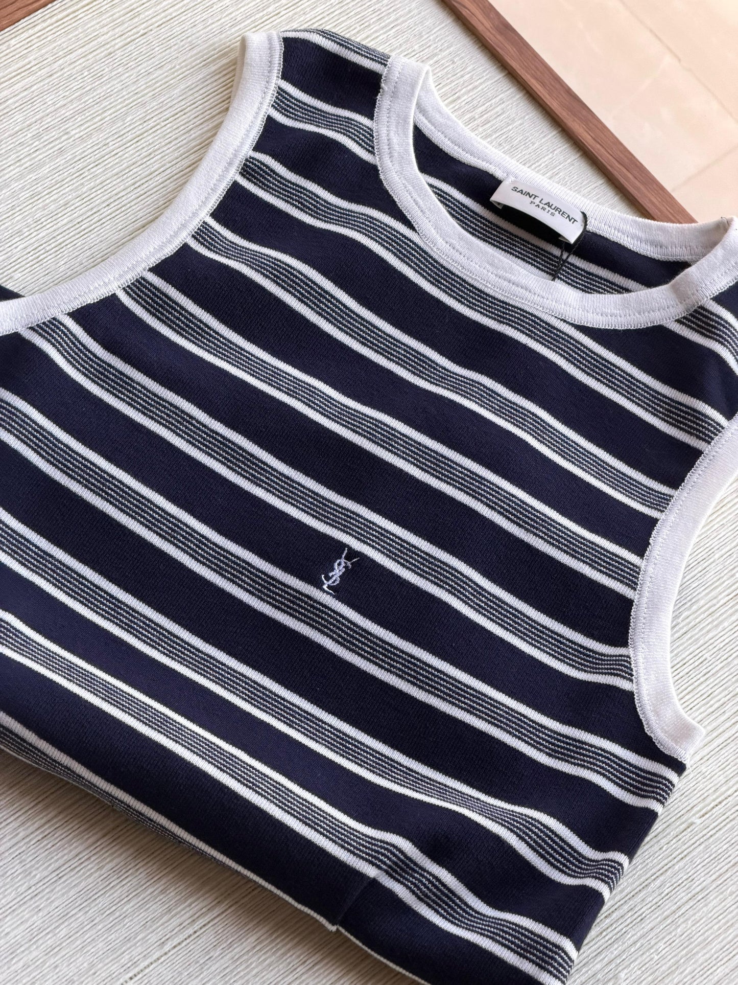 Saint Laurent Striped Tank Top
