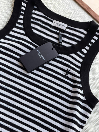 Saint Laurent Striped Tank Top