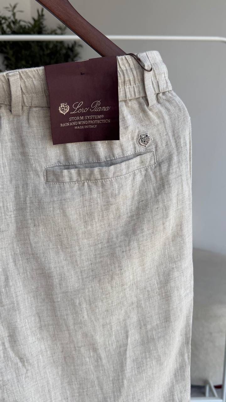 Loro Piana Cotton & Linen Tapered Trousers
