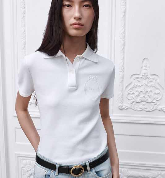 Dior Médaillon Embroidered Polo Shirt