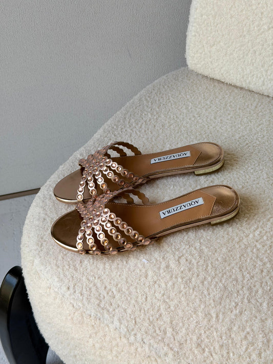 Aquazzura Tequila Crystal Sandals