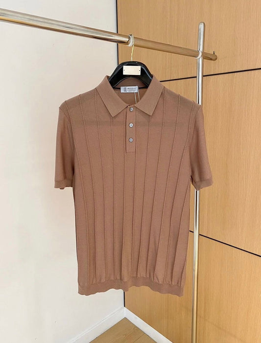 Brunello Cucinelli Knitted Polo Shirt