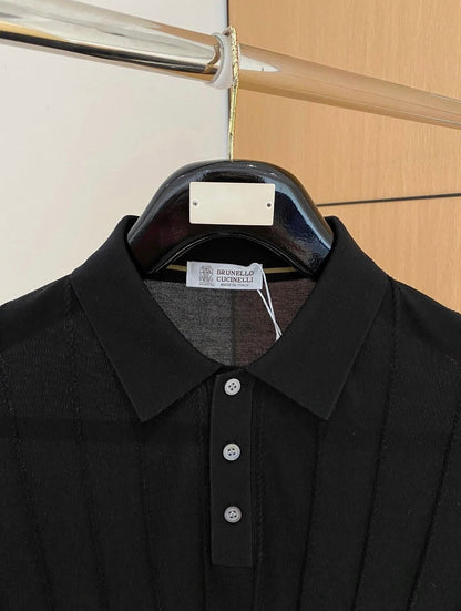 Brunello Cucinelli Knitted Polo Shirt