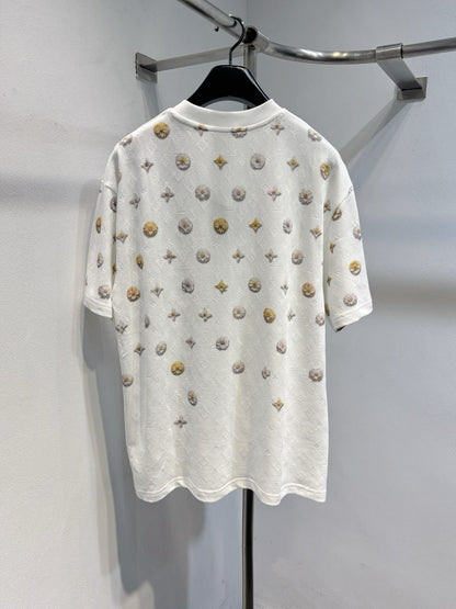 Louis Vuitton Overprinted Monogram Jacquard T-Shirt