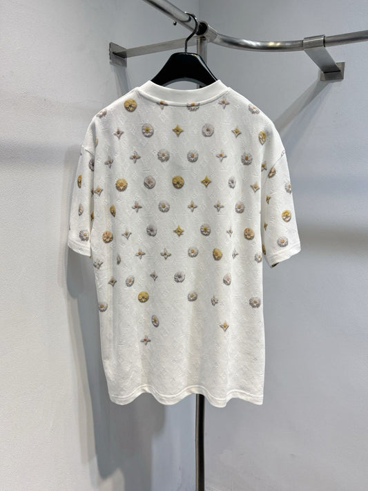 Louis Vuitton Overprinted Monogram Jacquard T-Shirt