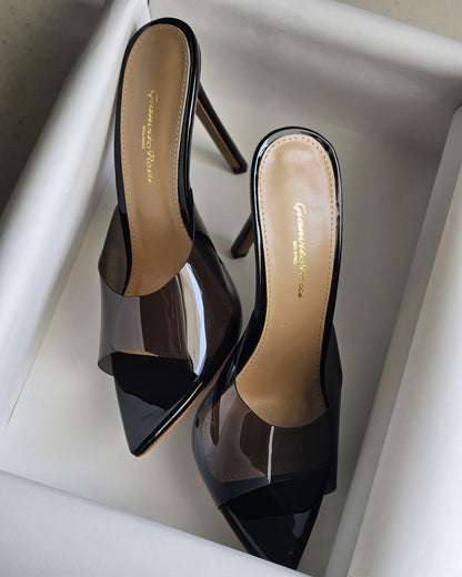 Gianvito Rossi Black Elle 105 Mule
