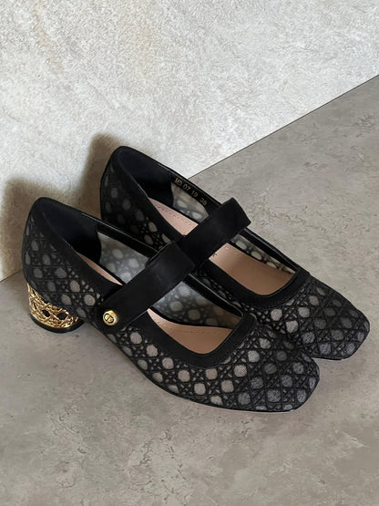 Dior Low heel mesh fabric ballerinas