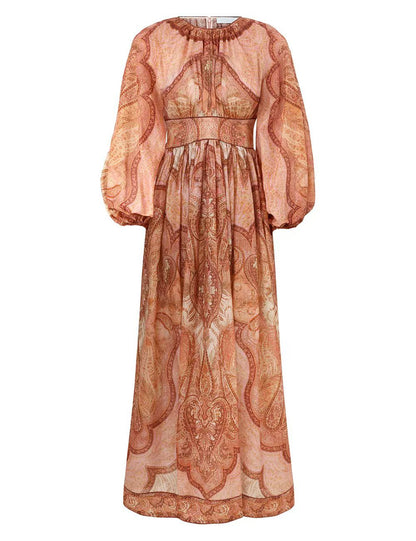 Zimmermann Red Wanderlust Midi Dress