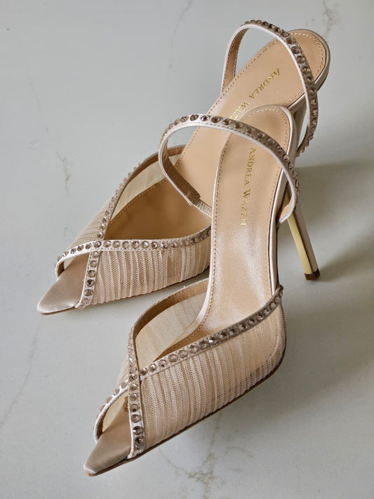 Andrea Wazen Katy 105 slingback pumps