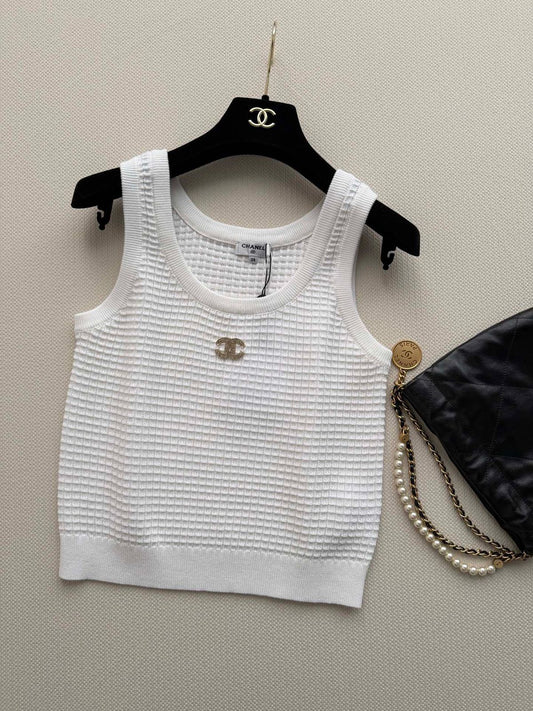 Chanel Sleeveless Tops