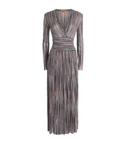 Missoni Multi Lurex Embellished Stripe Maxi Dress