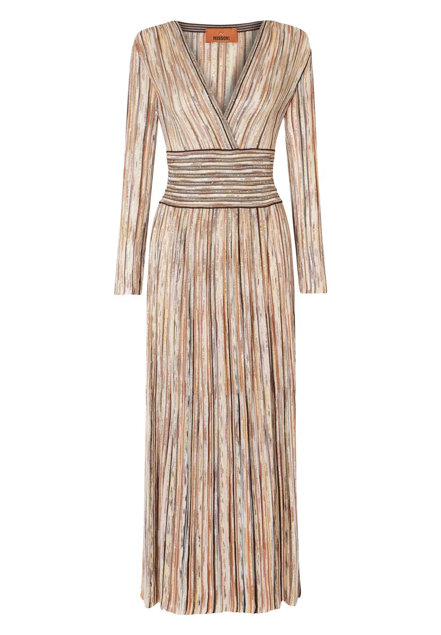 Missoni Multi Lurex Embellished Stripe Maxi Dress