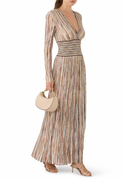 Missoni Multi Lurex Embellished Stripe Maxi Dress