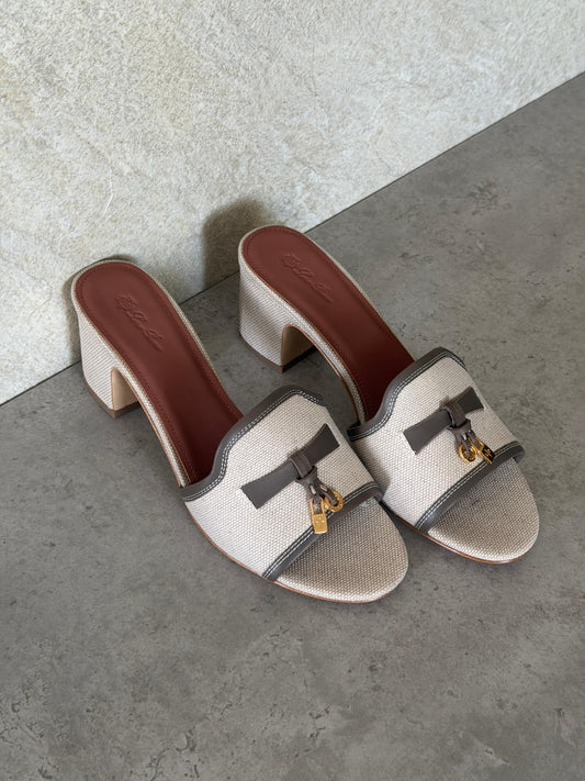 Loro Piana Brown Summer Charms 55 Sandals