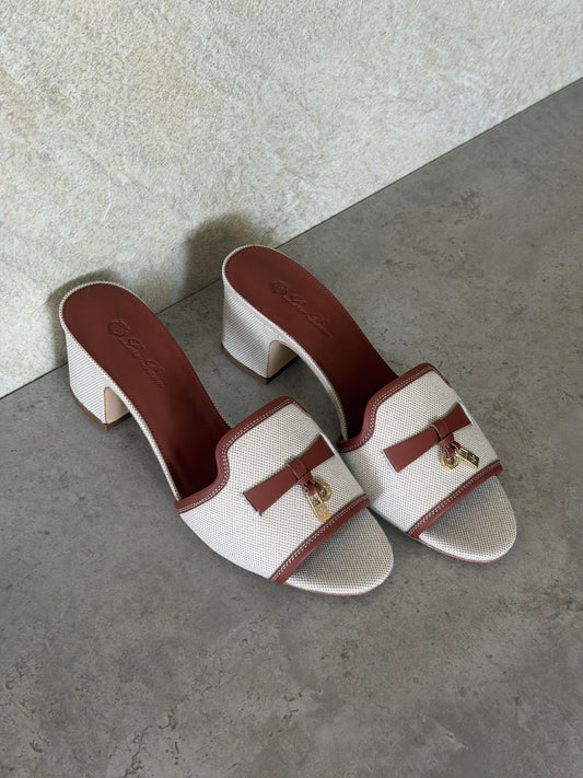 Loro Piana Brown Summer Charms 55 Sandals