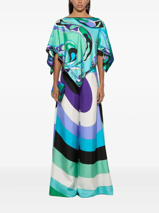 PUCCI Orchidee-print Blouse | Green